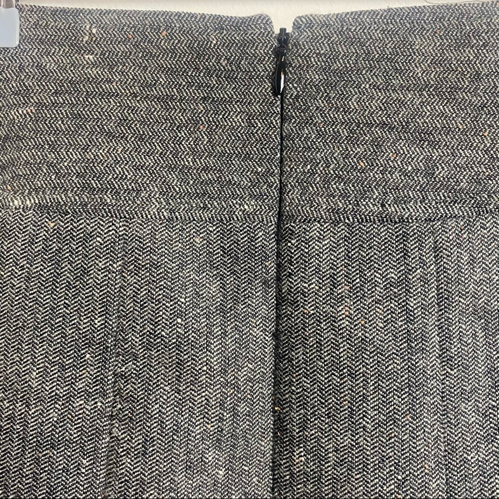 Banana Republic Wool Blend Pleated Skirt Gray Size 4 Academia Classic Preppy - Picture 8 of 9